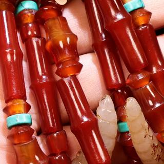 蚕蛹串,包浆厚重,沁色入骨,工艺精湛,刀法犀利!民藏绝佳珍